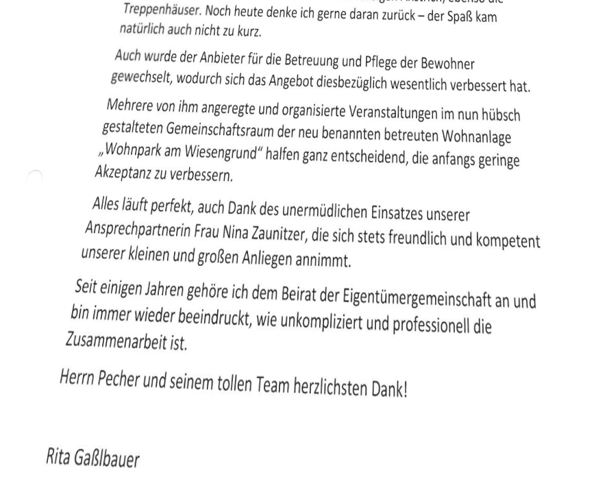 "Ich bin immer wieder beeindruckt, wie unkompliziert und professionell die Zusammenarbeit ist."